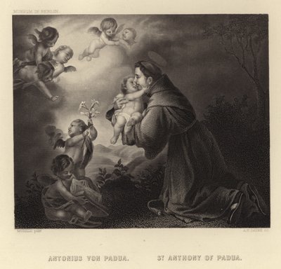 Der heilige Antonius von Padua von Bartolomé Esteban Murillo