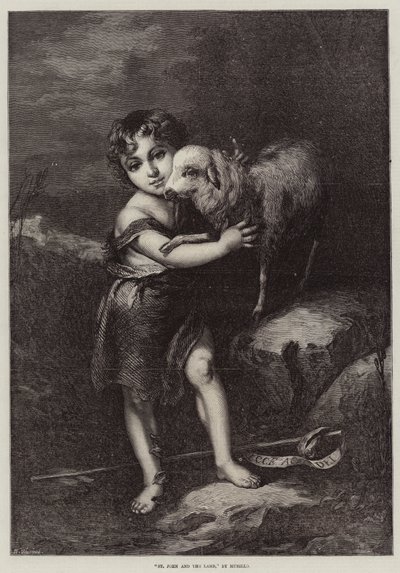 St. John und das Lamm von Bartolomé Esteban Murillo