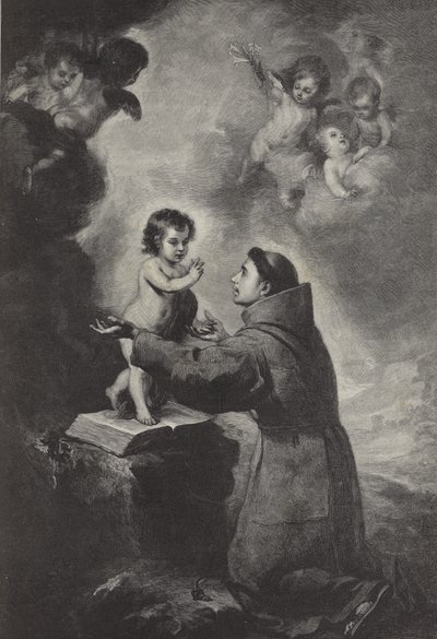 Die Vision des Heiligen Antonius von Padua von Bartolomé Esteban Murillo