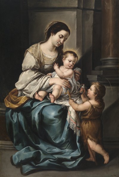 La Serrana oder Madonna mit Kind und dem kleinen Johannes von Bartolomé Esteban Murillo