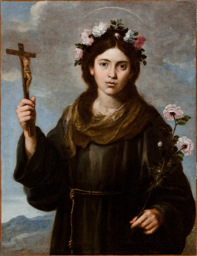 Die heilige Rosa von Viterbo (1233-51) von Bartolome Esteban school of Murillo