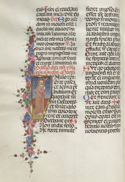 Missale: Fol. 124v: Christus hält das Kreuz von Bartolomeo Caporali