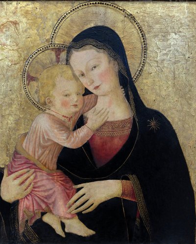 Die Jungfrau und das Kind (Detail) von Bartolomeo Caporali