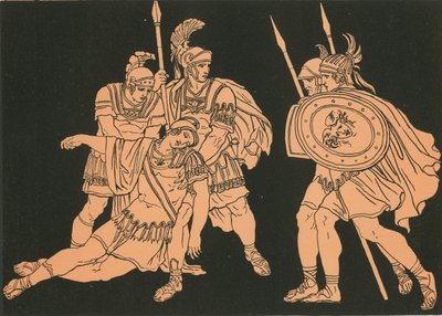 Aeneas und der Körper von Lausus von Bartolomeo Pinelli