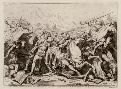 Schlacht von Ticinus, 218 v. Chr. von Bartolomeo Pinelli