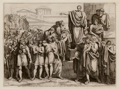 Brutus verurteilt seine Söhne zum Tode von Bartolomeo Pinelli