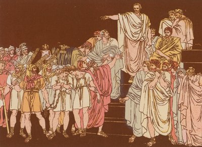 Brutus verurteilt seine Söhne zum Tode von Bartolomeo Pinelli