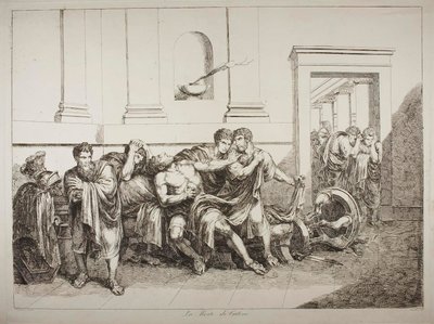 Der Tod Catos des Jüngeren von Bartolomeo Pinelli