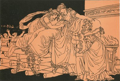 Dido auf dem Scheiterhaufen von Bartolomeo Pinelli