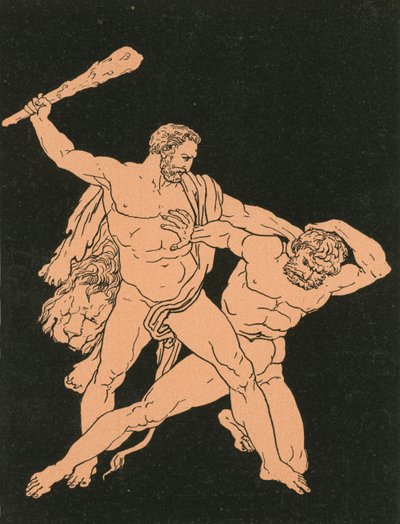 Herkules und Cacus von Bartolomeo Pinelli