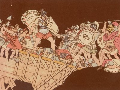 Horatius auf der Brücke von Bartolomeo Pinelli