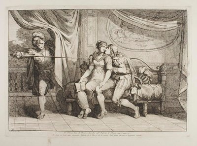 Paolo da Malatesta und Francesca da Rimini, überrascht von Gianciotto Malatesta von Bartolomeo Pinelli