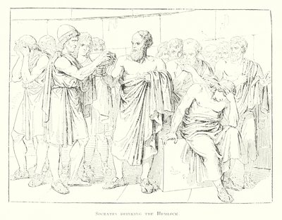 Sokrates trinkt den Schierlingsbecher von Bartolomeo Pinelli