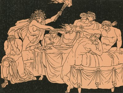 Die Furie beim Fest von Bartolomeo Pinelli