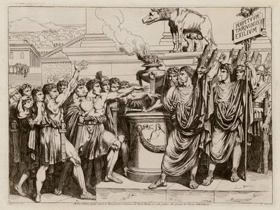 Der Schwur des Brutus von Bartolomeo Pinelli