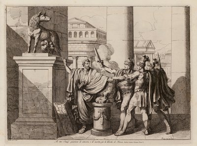 Der Schwur der Horatier von Bartolomeo Pinelli