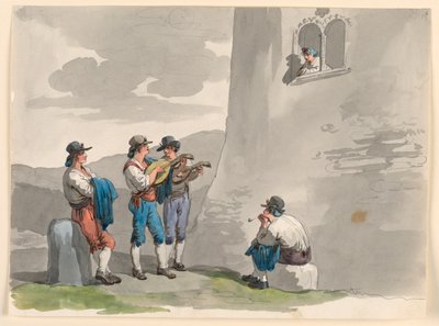 Die Serenade von Bartolomeo Pinelli