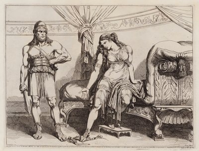 Der Eunuch Bacchides von Mithridates VI. von Pontus zu seiner Frau Monime gesandt von Bartolomeo Pinelli