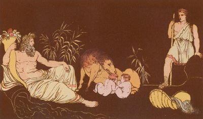 Der Wolf und die Zwillinge von Bartolomeo Pinelli