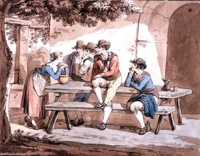 Unter der Pergola von Bartolomeo Pinelli