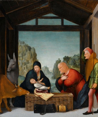 Die Anbetung der Hirten von Bartolomeo Suardi Bramantino
