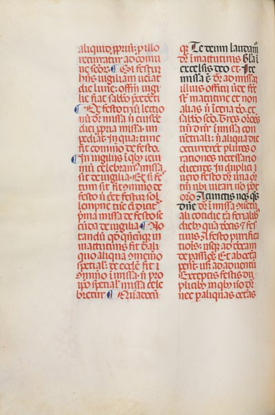 Missale: Fol. 173v: Musik für Alleluja usw. zu Beginn von Ostern, 1469 von Bartolommeo Caporali