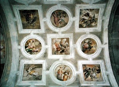 Ansicht des Gewölbes, von der Decke der Grimani-Kapelle von Battista Franco