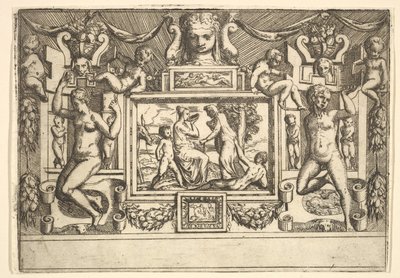 Junge Frau trinkt aus einer Schale, eine alte Frau steht vor ihr, ca. 1540-80 von Battista del Moro