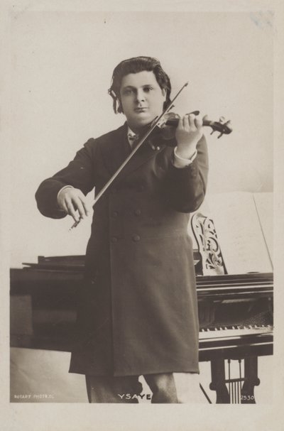 Eugène Ysaÿe, belgischer Geiger, Komponist und Dirigent von Belgian Photographer