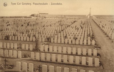 Tyne Cot Friedhof in Passchendaele von Belgian Photographer
