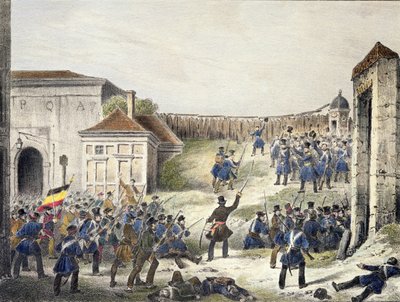 Antwerpen: Der letzte Angriff der niederländischen Truppen, 27. Oktober 1830 von Belgian School