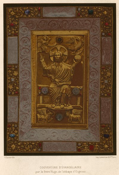Evangelienbuch von Bruder Hugo aus der Abtei Oignies von Belgian School