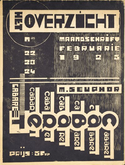 Titelblatt für die Zeitschrift "Het Overzicht", ca. 1921-1925 von Belgian School