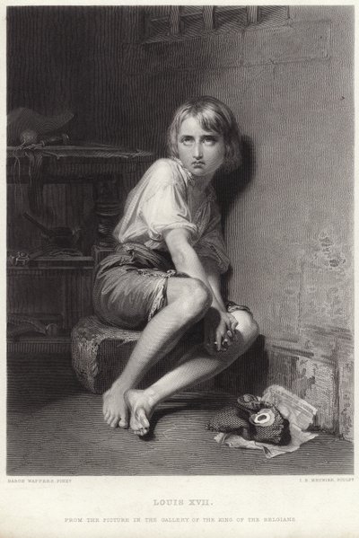 Ludwig XVII. im Tempel von Belgian School