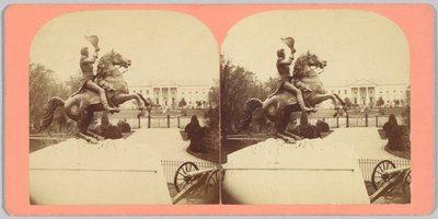 Die kolossale bronzene Reiterstatue von General Andrew Jackson von Bell and Brother