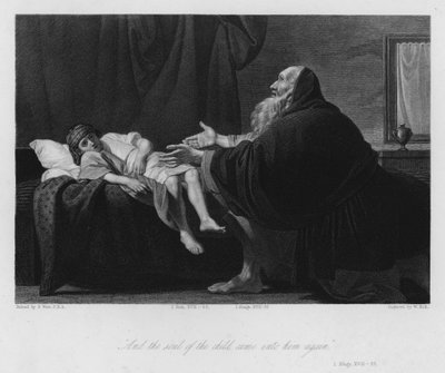 Elia erweckt den Sohn der Witwe von Benjamin (after) West