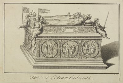 Blick auf das Grab von Heinrich VII. und Königin Elizabeth in der Königskapelle in der Westminster Abbey von Benjamin Cole
