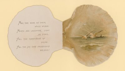 Illustration für ein Heft mit dem Titel Meeresmuscheln (Farblithographie) von Benjamin D. Sigmund