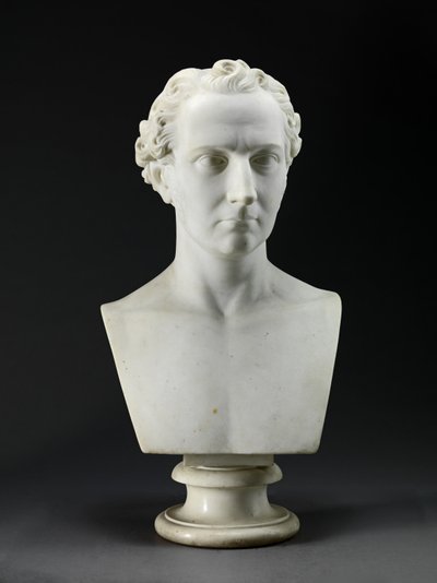 Porträtbüste des Bruders des Künstlers, des Bildhauers John Gibson von Benjamin Gibson