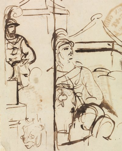 Kompositionsstudie von Soldaten von Benjamin Robert Haydon