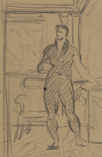 Figurenstudie eines Mannes in einem formellen Anzug von Benjamin Robert Haydon
