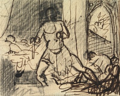 Studie von Figuren in einer dramatischen Szene von Benjamin Robert Haydon