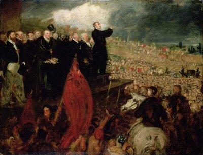 Das Treffen der Gewerkschaften auf dem Newhall Hill, Birmingham, 16. Mai 1832 von Benjamin Robert Haydon