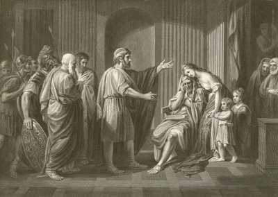 Verbannung von Cleombrotus von Benjamin West