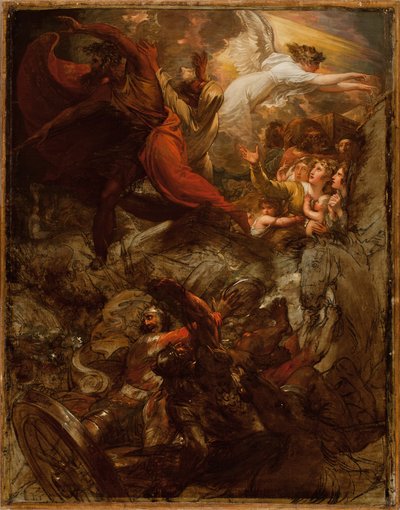 Pharao und sein Heer gehen im Roten Meer unter, 1792 und nach 1800 von Benjamin West