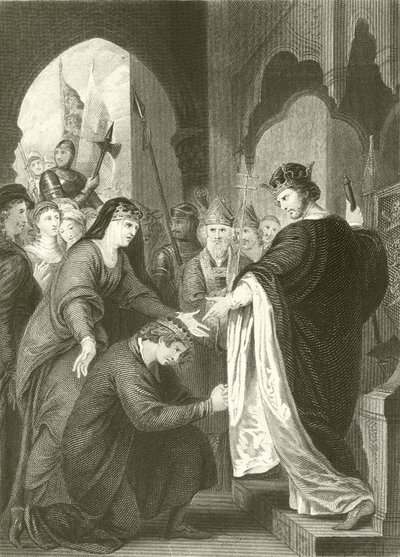 Prinz Johns Unterwerfung unter Richard I. von Benjamin West