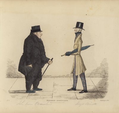 Eminente Edinburgher, auch bekannt als Moderne Athener, John R Irving, von Bonshaw, Anwalt, Captain Hugo Arnot, von Balcormo von Benjamin William Crombie