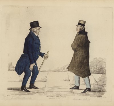 Eminente Edinburgher, auch bekannt als Moderne Athener, Lieutenant-General George R Ainslie, Bindon Blood, Esq, von Cranacher von Benjamin William Crombie