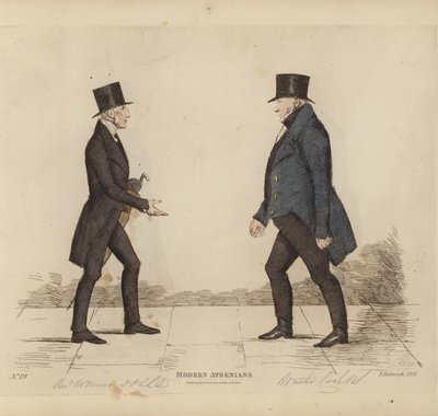Berühmte Edinburgher, auch bekannt als Moderne Athener, Rev William Muir, LLD, DD, St Stephen’s Church, Walter Cook, Esq, Writer to the Signet von Benjamin William Crombie