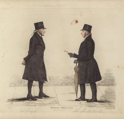 Berühmte Edinburgher, auch bekannt als Moderne Athener, Robert Forsyth, Esq, Anwalt, John Shank More, Esq, LLD, Anwalt von Benjamin William Crombie